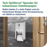 Tork OptiServe Doppelrollenspender T7 aus Edelstahl, langlebig und chemikalienbeständig – Ansicht 6