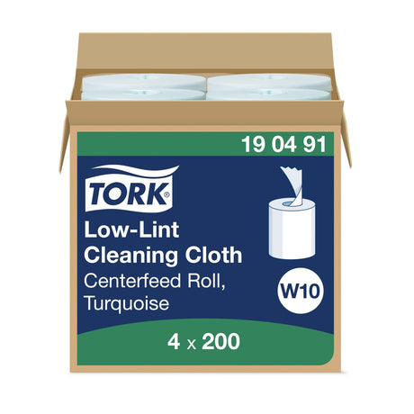 Tork Fusselarme Reinigungstücher, 1-lagig, blau, W10, Rolle