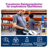 Tork Fusselarme Reinigungstücher, 1-lagig, blau, W10, Rolle – Ansicht 5