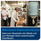 Tork Reflex Papierwischtuch, 1-lagig, weiß, für Innenabrollungsspender – Ansicht 8