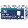 Tork Reflex Papierwischtuch, 1-lagig, weiß, für Innenabrollungsspender