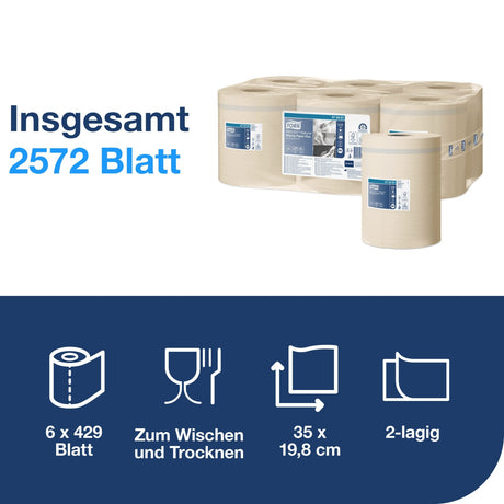 Tork Reflex Mehrzweck Papierwischtuch, 1-lagig, weiß, M4 – Ansicht 9