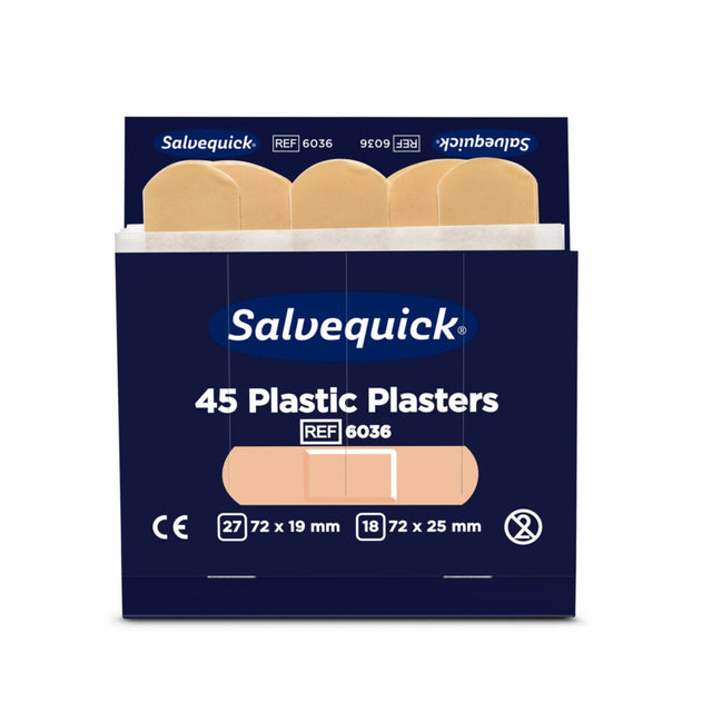Cederroth Salvequick Plastic Pflaster, elastisch und wasserabweisend