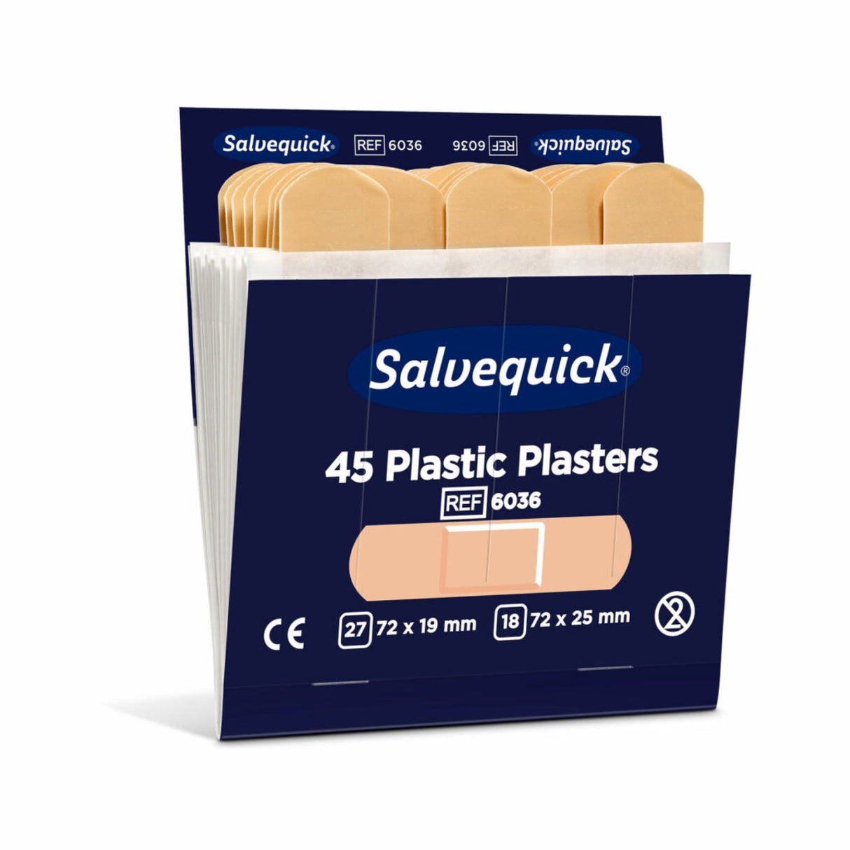 Cederroth Salvequick Plastic Pflaster, elastisch und wasserabweisend – Ansicht 2