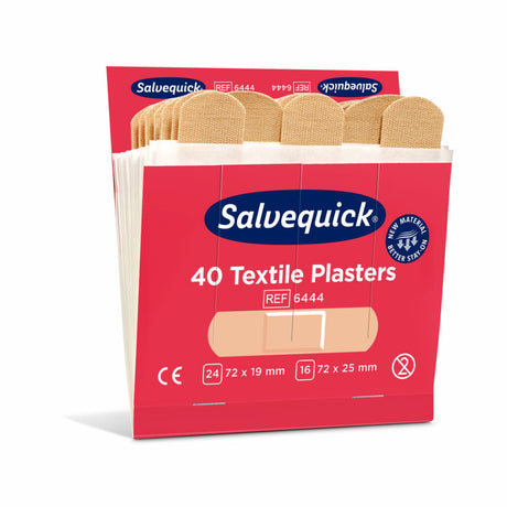 Cederroth Salvequick Textilpflaster, extra lang – 1 Box = 6 x 40 Stück – Ansicht 5