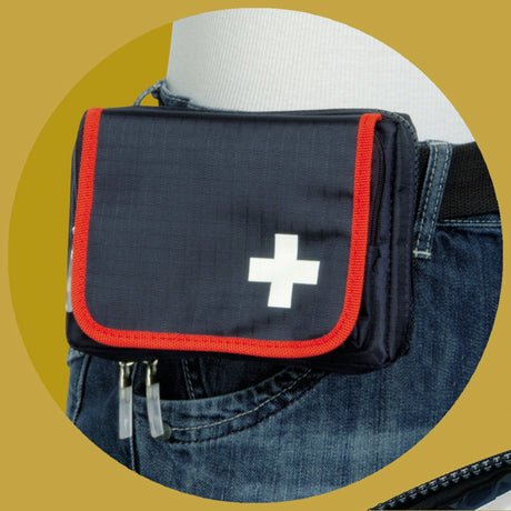 Holthaus Medical Erste-Hilfe-Gürteltasche Travel, blau-rot – Ansicht 3