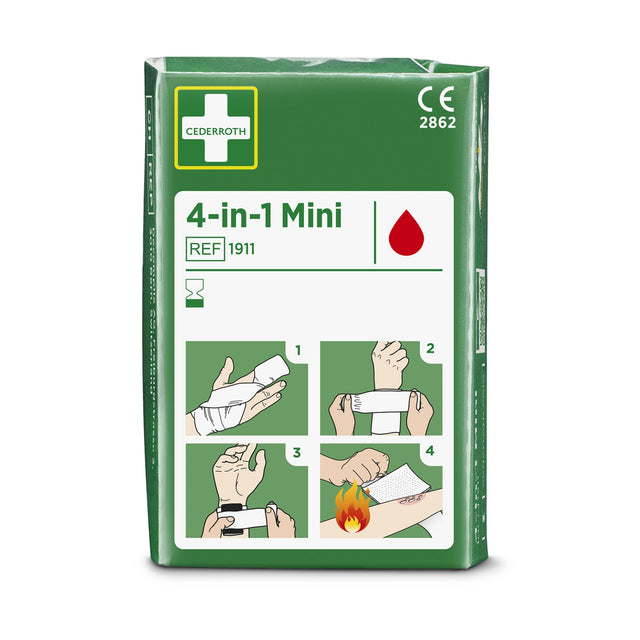 Cederroth 4-in-1 mini Blutstiller Wundverband-Set für Finger und Zehen