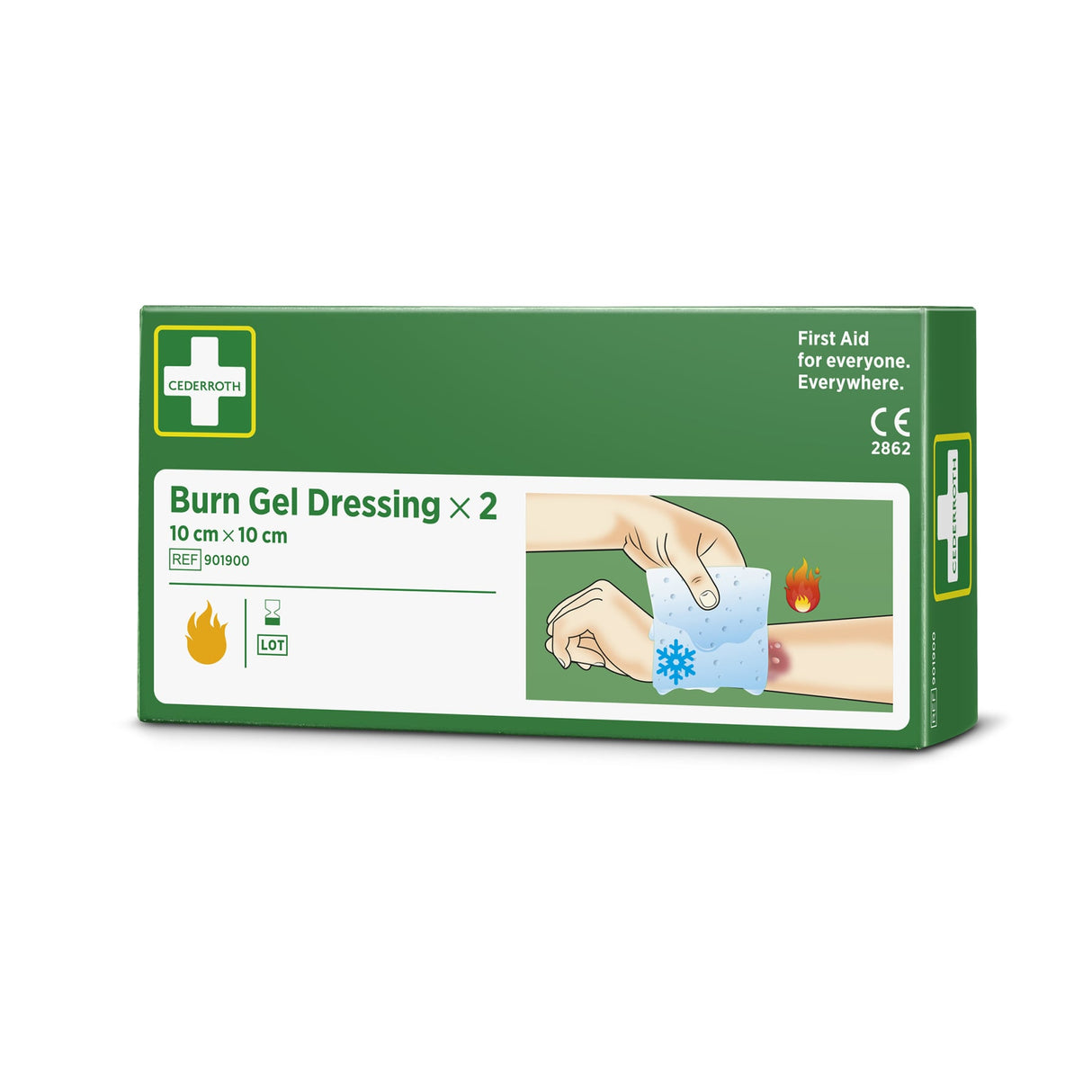 Cederroth Burn Gel Dressing Verband, kühlend, 10 x 10 cm – Ansicht 6