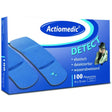 Actiomedic DETECT Pflasterstrips, blau – detektierbar, elastisch und einzeln versiegelt