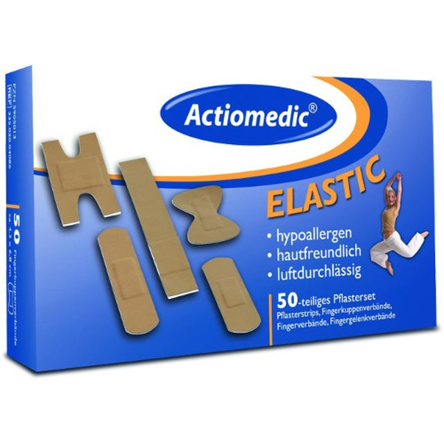 Actiomedic ELASTIC Pflasterset – Nachfüllset für Spenderbox, gemischt