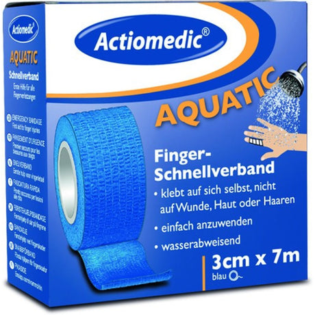 Actiomedic AQUATIC Schnellverband, wasserabweisend und elastisch – für kleine Fingerverletzungen