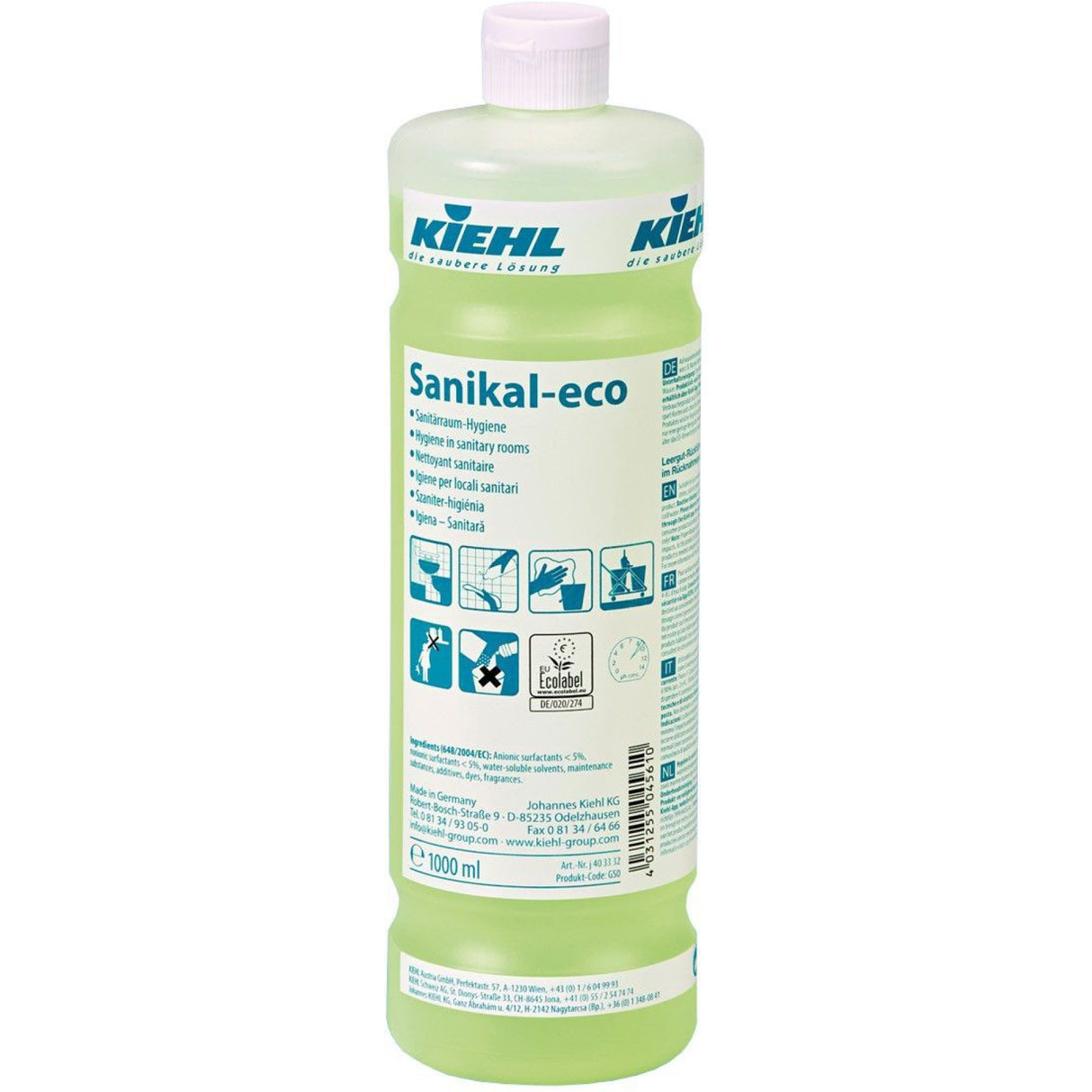 Kiehl Sanikal-eco Sanitärreiniger – 1 Liter - Flasche