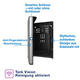 Tork Xpress Handtuchspender Edelstahl mit Fingerabdruckschutz, H2 – Ansicht 5