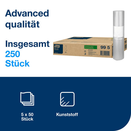 Tork Abfallsäcke 70 Liter, transparent, B1, aus 55 % PCR-Material – Ansicht 2