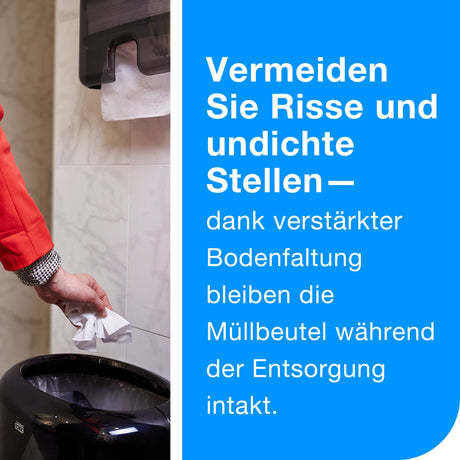 Tork Abfallsäcke 70 Liter, transparent, B1, aus 55 % PCR-Material – Ansicht 4