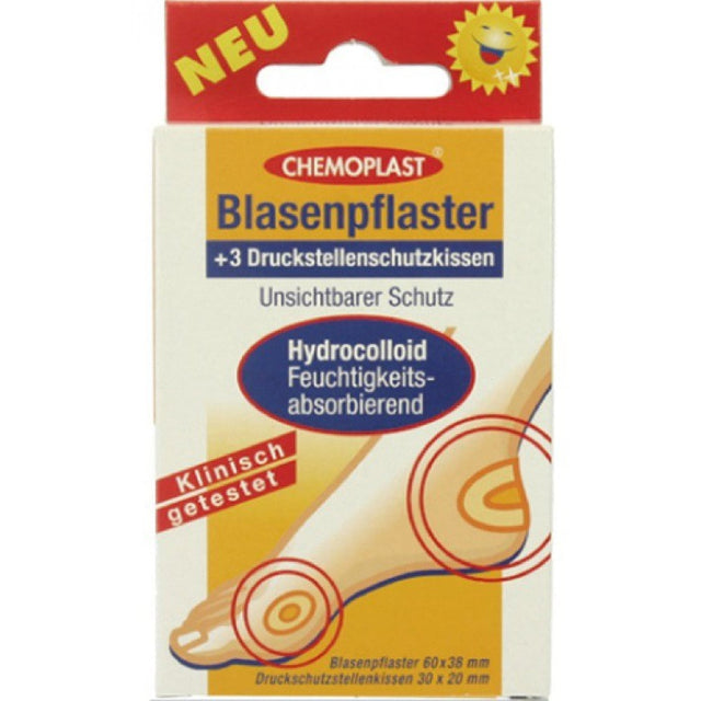 WUNDmed Chemoplast Blasenpflaster-Set mit Druckschutzstellenkissen
