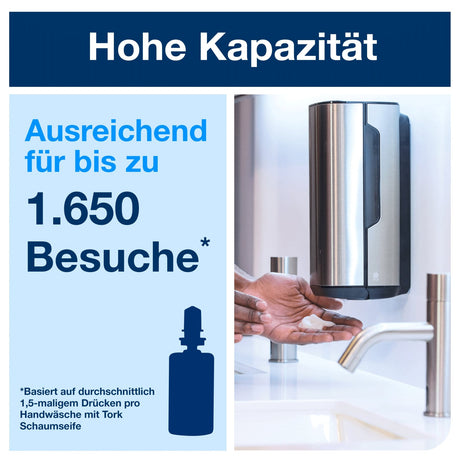 Tork Sensor Seifenspender S4, Edelstahl, fingerabdruckresistent – Ansicht 3