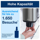 Tork Schaumseifen- und Händehygienespender S4, gebürsteter Edelstahl – Ansicht 4