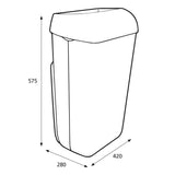 KATRIN Abfallbehälter mit Abdeckung, 50 Liter