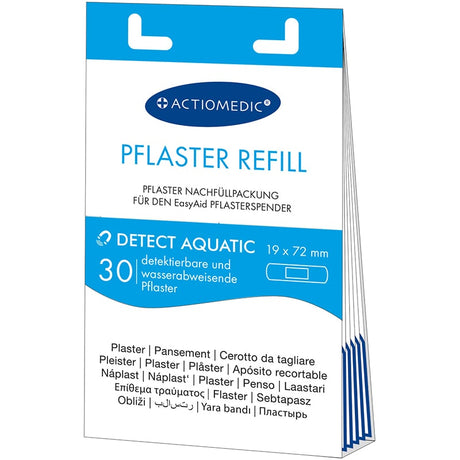 Actiomedic EasyAid DETECT/AQUATIC Pflasterstrips, 19 x 72 mm – detektierbar und wasserabweisend – Ansicht 3