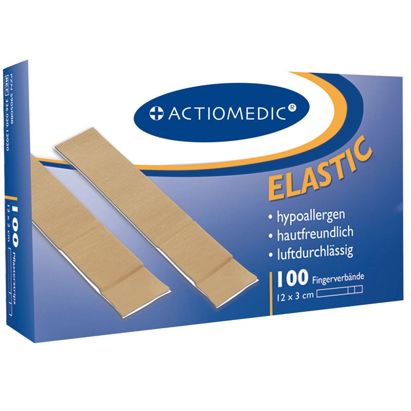 Actiomedic ELASTIC Fingerverbände, hautfarben – elastisch, hypoallergen und luftdurchlässig – Ansicht 2