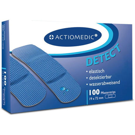 Actiomedic DETECT Pflasterstrips, blau – detektierbar, elastisch und einzeln versiegelt – Ansicht 3