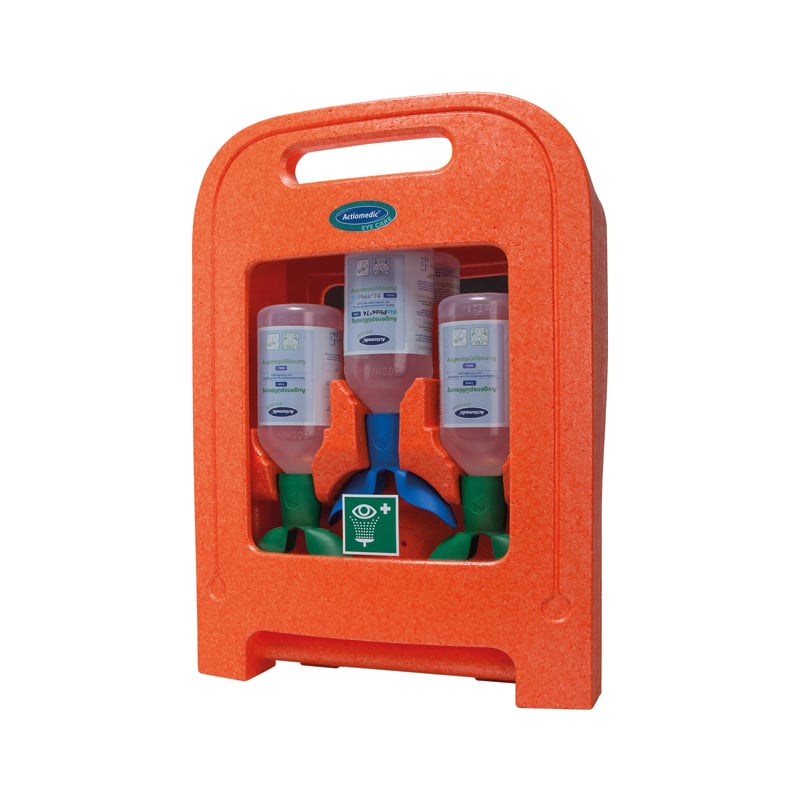Actiomedic EYE CARE Medi2Protect TWIN I Augenspülstation – mit Sichtfenster und Wandhalterung – Ansicht 4