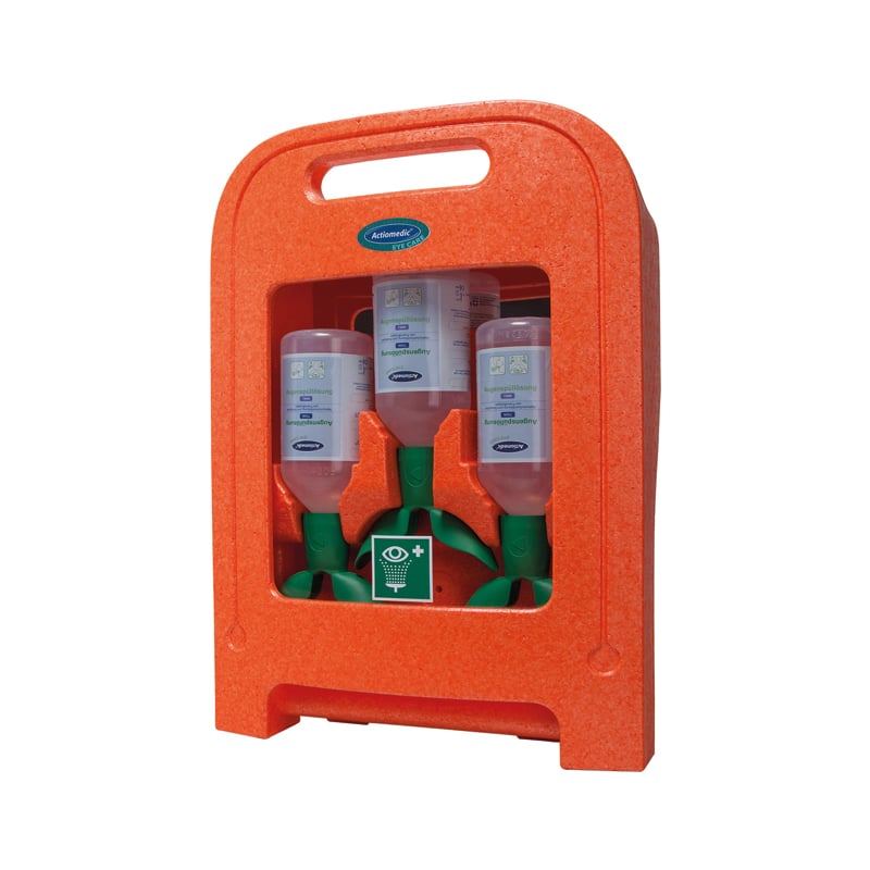 Actiomedic EYE CARE Medi2Protect TWIN II Augenspülstation – mit Sichtfenster und Wandhalterung – Ansicht 4