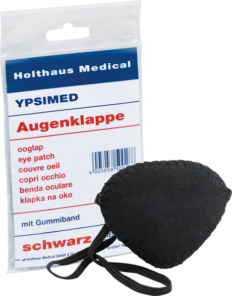 Holthaus Medical YPSIMED Augenklappe mit Gummiband, schwarz – Ansicht 2