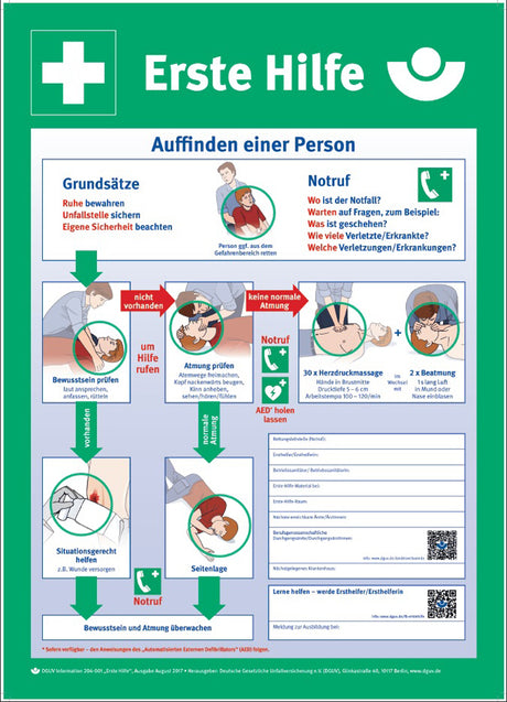 Holthaus Medical Tafel Anleitung zur Ersten Hilfe – Ansicht 2