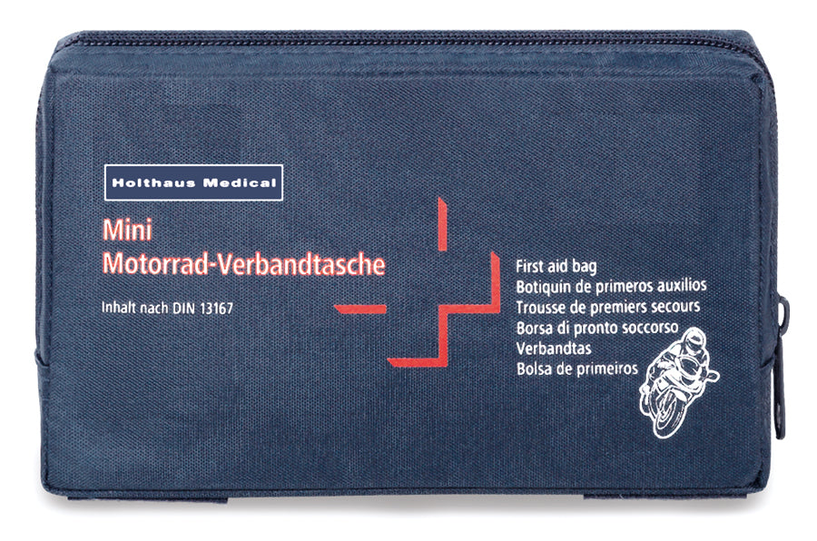Holthaus Medical Mini Motorrad-Verbandtasche, blau – Ansicht 2