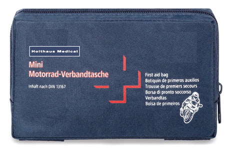 Holthaus Medical Mini Motorrad-Verbandtasche, blau – Ansicht 2