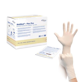 MaiMed® Flex Plus Einmal OP-Handschuhe, Latex 50 Paar
