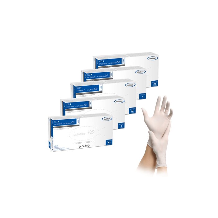 MaiMed® solution 100 white Einmalhandschuhe, Nitril 100 Stck.