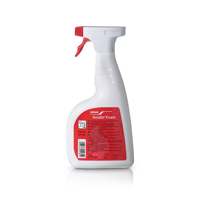 Ecolab Incidin® Oxy Foam NG Flächendesinfektion 750 ml Flasche mit Sprühkopf
