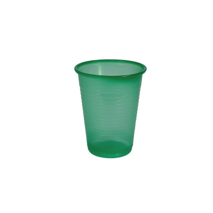 TOP CUPS Mundspülbecher 100 Stück 180 ml grün