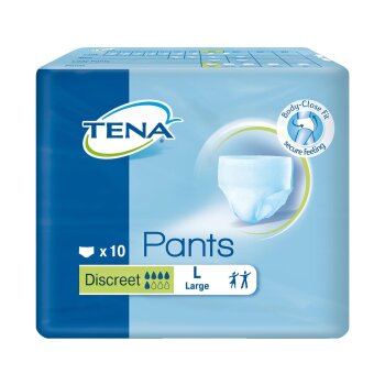 TENA Pants Discreet Einweghosen 10 Stück Größe L