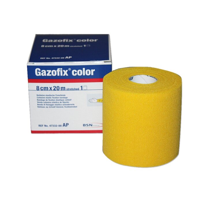 BSN Gazofix selbsthaftende Fixierbinde 20 x 8 cm gelb