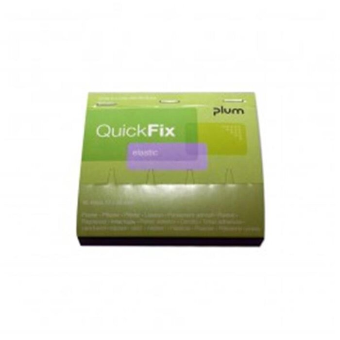 Plum Quick Fix Refillbox mit 45 elastischen Pflasterstrips 72 x 25 mm