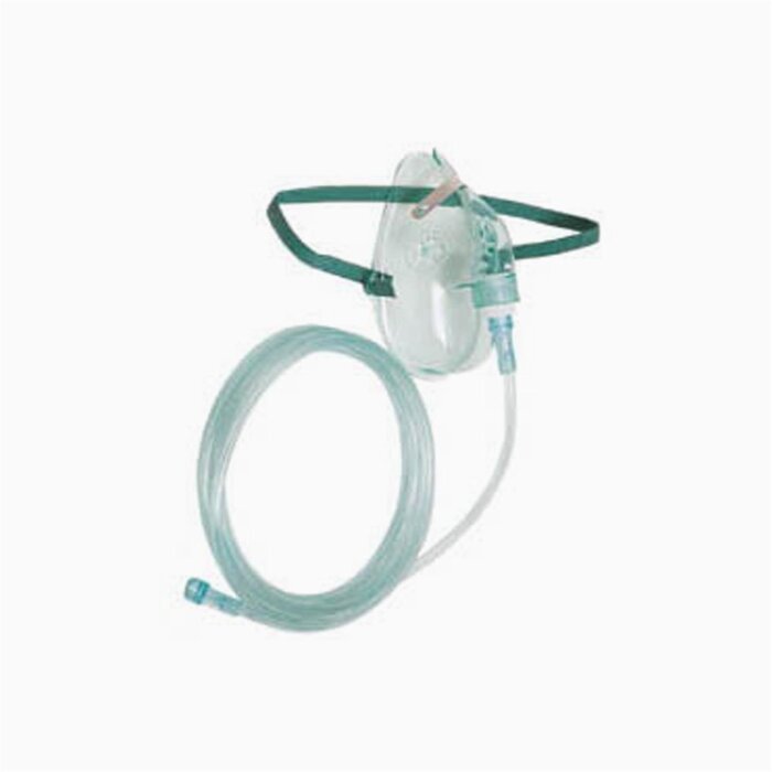 ASID BONZ Sauerstoffmaske mit Schlauch 2,13 m ohne Reservoir für Kinder