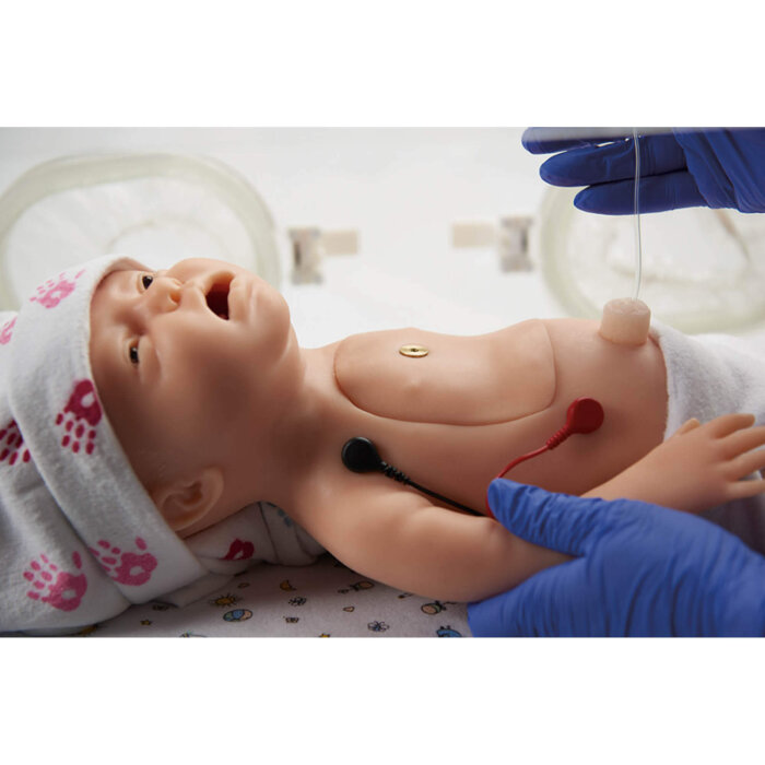 Erler-Zimmer Baby C.H.A.R.L.I.E. Simulator Modell zur neonatalen Wiederbelebung mit EKG