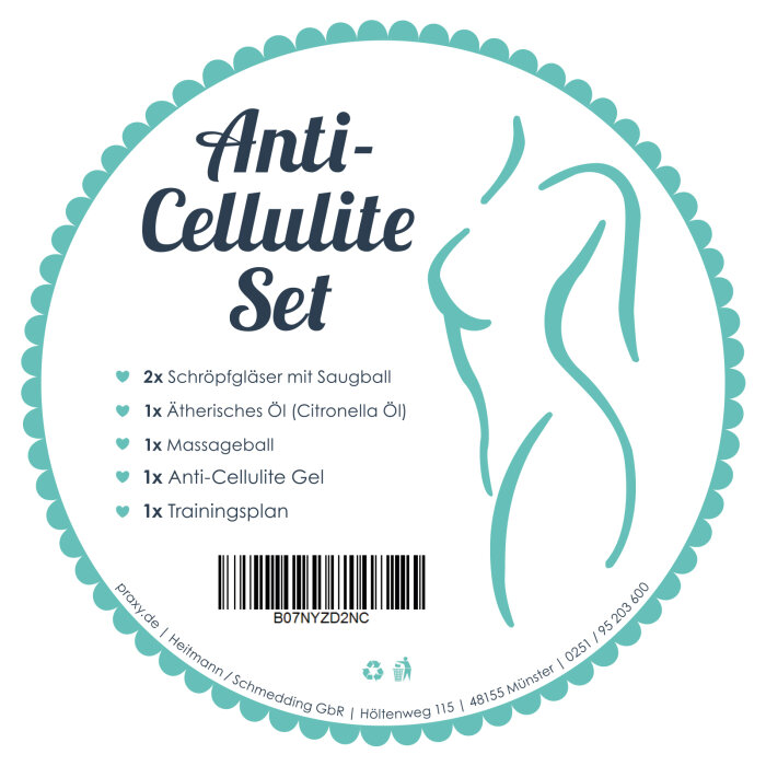 praxy Anti Cellulite Set 5-teilig