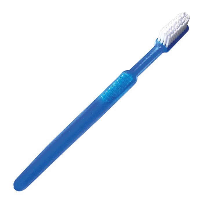 megro Ratiomed Einmal-Zahnbürste mit Zahnpasta 100 Stück blau