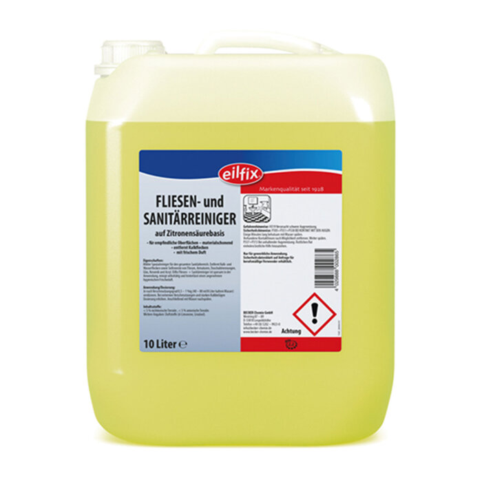 Becker Eilfix® Fliesen- und Sanitärreiniger auf Zitronensäurebasis 10 Liter