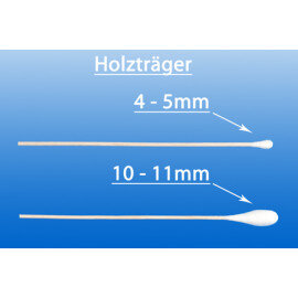 Noba Wattestäbchen Kunststoff 15 cm steril 10 - 11 mm 100 x 2 Stück