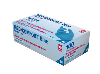 AMPri Med Comfort blue Untersuchungshandschuh Latex blau...