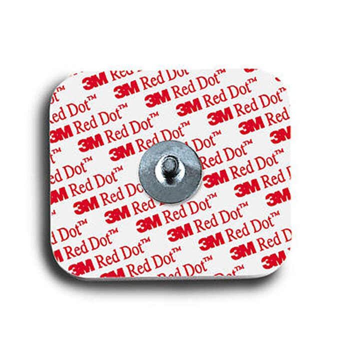3M Red Dot EKG-Überwachungselektroden für Erw. für Intensiv 3,5 x 4 cm (50 Stck.) 20 Beutel