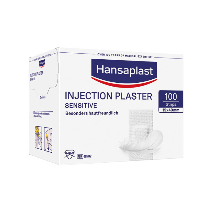 Beiersdorf Hansaplast Sensitive Injektionspflaster weiß, 1,9 x 4 cm (100 Stck.)