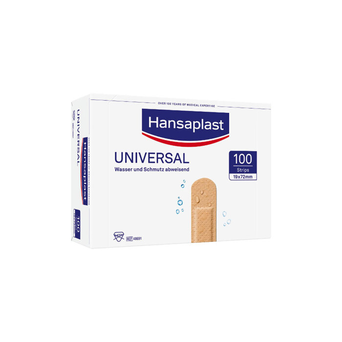 Beiersdorf Hansaplast Universal Water Resistant Wundstrips, 1,9 x 7,2 cm (100 Stck.)