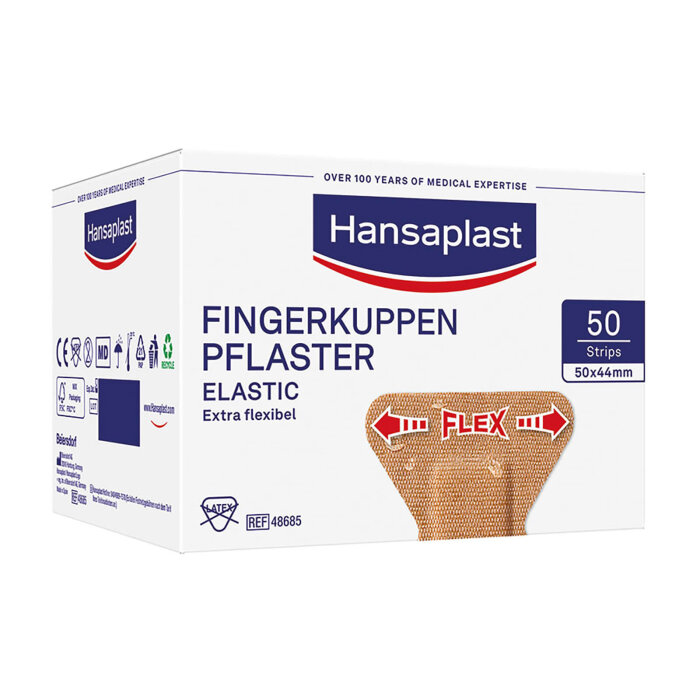 Beiersdorf Hansaplast Elastic Fingerkuppenpflaster, 4,4 x 5 cm (50 Stck.)